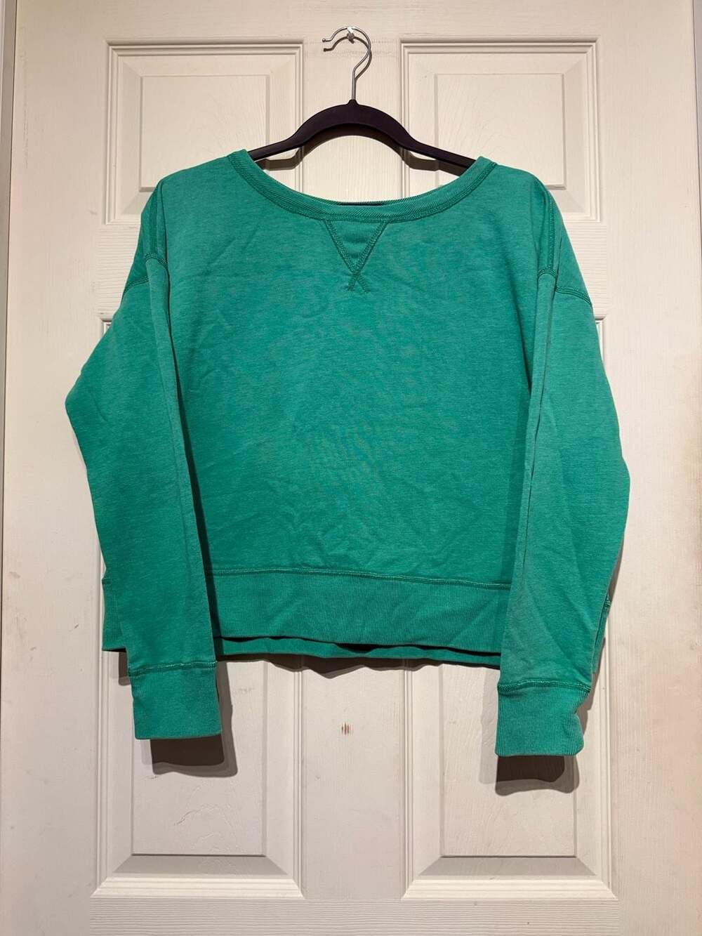 Polo Ralph Lauren Sweatshirt Size M Green V-Neck Pullover